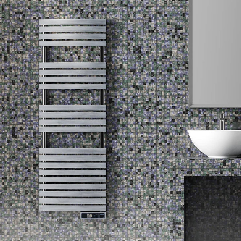 Rointe D Series 300W Electric Towel Rail 850mm with WiFi - Chrome - DTI030SEC, Image 3 of 3