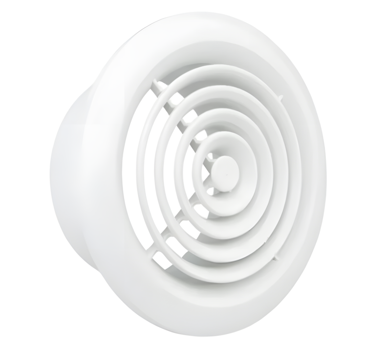 Manrose 150mm Internal Circular Grille - White - 2150W, Image 1 of 1