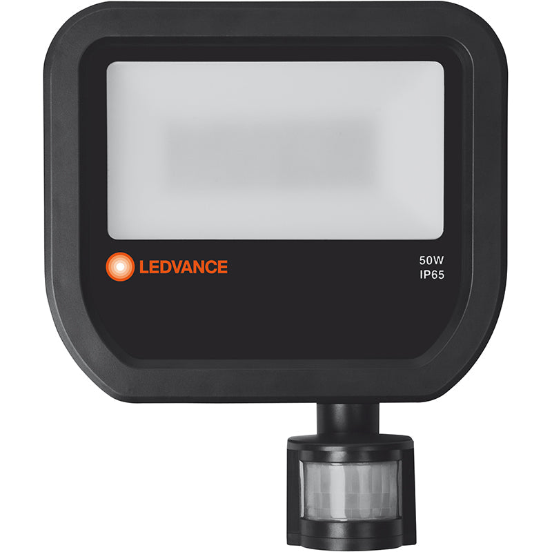 LEDVANCE 50W Integrated LED Floodlight with PIR Black - Cool White - F5040BS 143593-461031 - Return Unit, Image 2 of 5