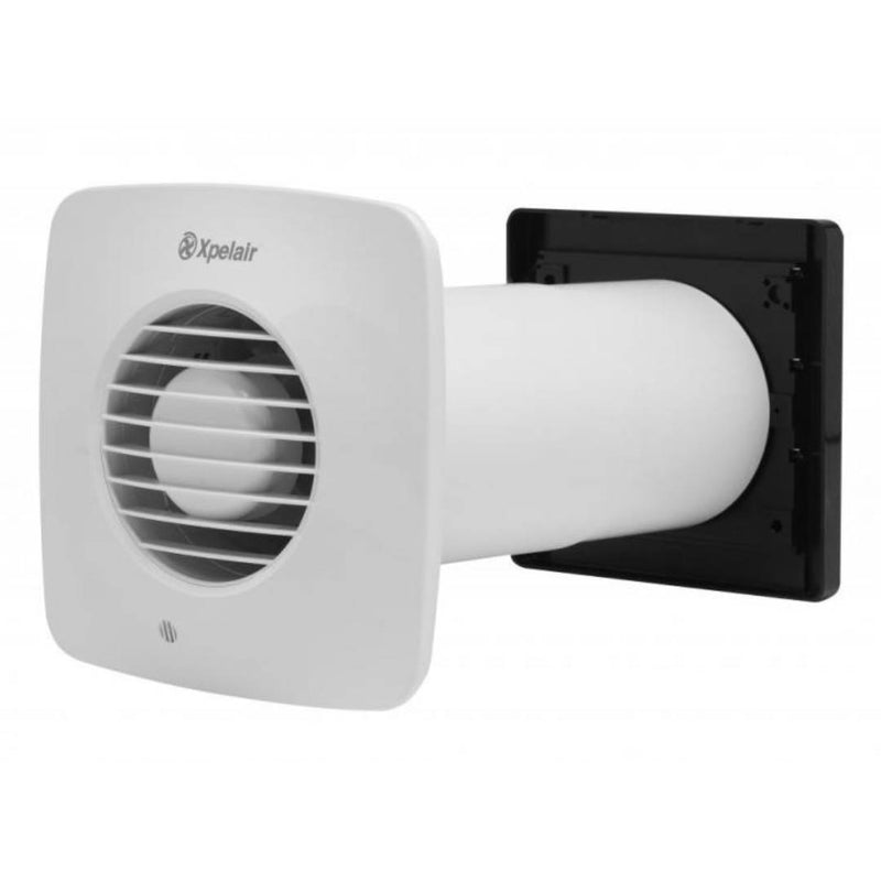 Xpelair DX100HTS Square Humidistat Timer Extractor Fan with Wall Kit - 93028AW, Image 2 of 6