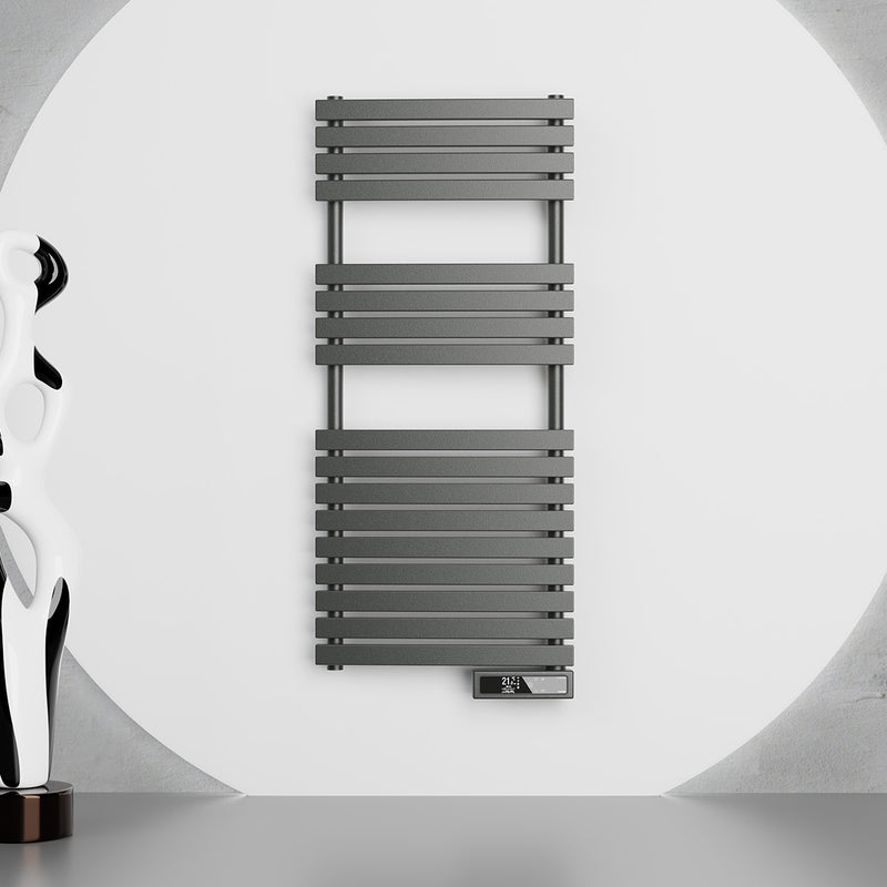 Rointe D Series 300W Electric Towel Rail 850mm with WiFi - Graphite - DTI030SEB, Image 2 of 3