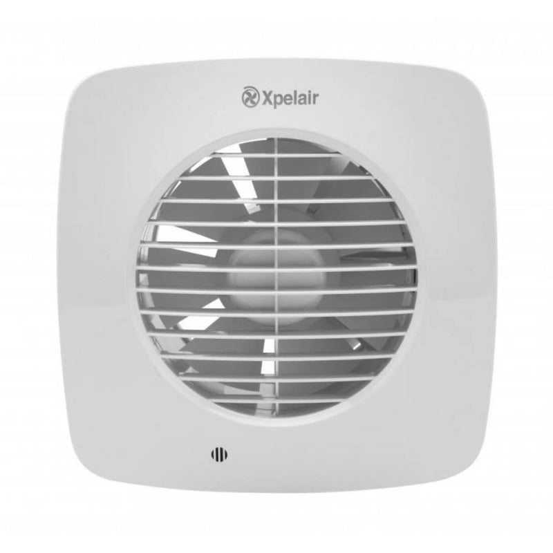 Xpelair DX150TS Simply Silent 6"/150mm Square Extractor Fan w/ Timer - 93072AW, Image 1 of 4