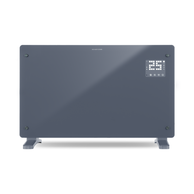 Devola 2000W Glass Panel Heater with Wifi app - Grey - DVPW2000G, Image 1 of 9