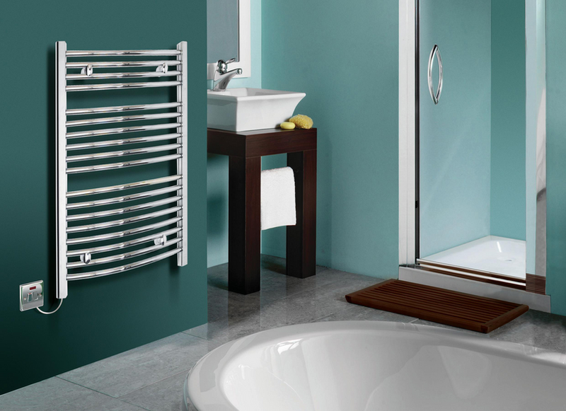 Dimplex 175W Curvered Towel Rail, Chrome - TDTR175C, Image 2 of 2