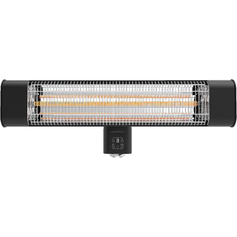 Devola Platinum 1.8kW Wall Mounted Patio Heater with Remote Control IP65 - Black - DVPH18PWMB, Image 6 of 6