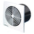Manrose 100mm Low Profile Square Timer Fan, White - LP100STW